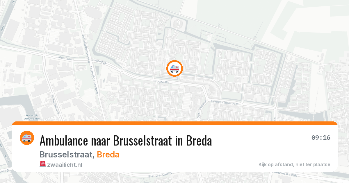 Ambulance naar Brusselstraat in Breda — 11 mrt 2026