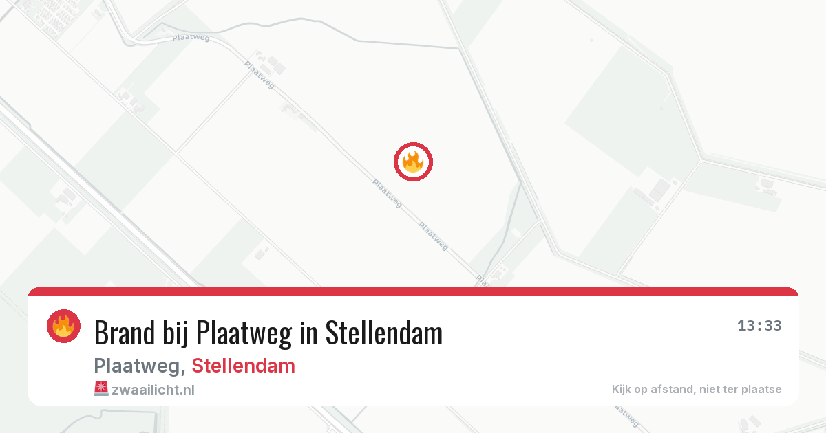 Brand bij Plaatweg in Stellendam — 28 jul 2026