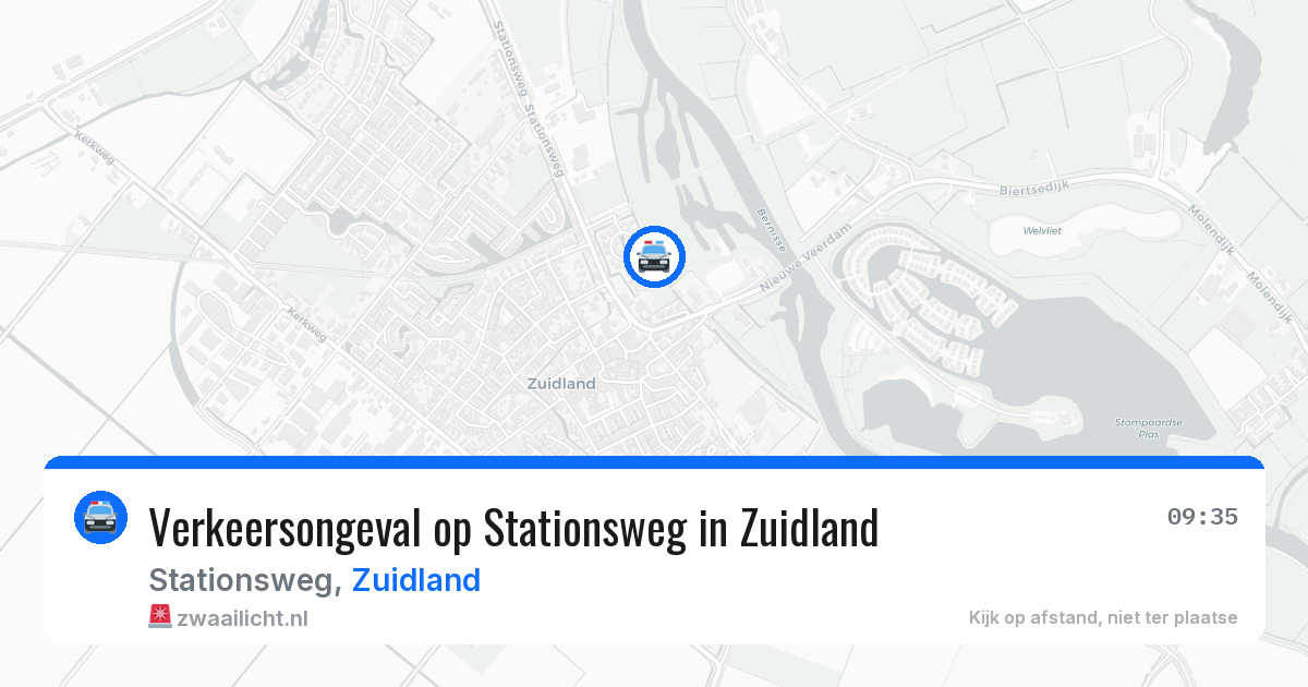 Verkeersongeval op Stationsweg in Zuidland — 30 jun 2026