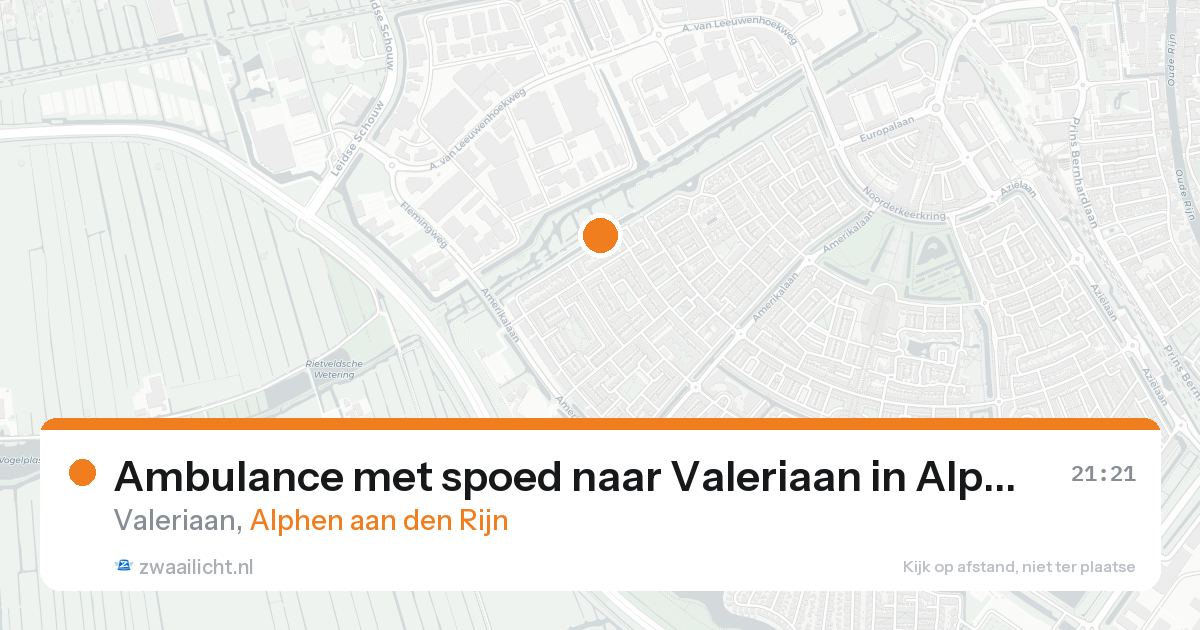 Ambulance met spoed naar Valeriaan in Alphen aan den Rijn — 7 feb 2026