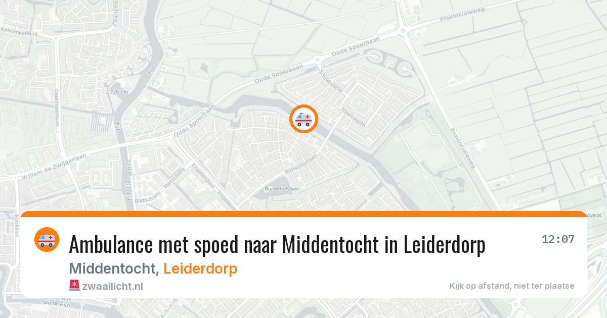 Ambulance met spoed naar Middentocht in Leiderdorp — 29 apr 2026
