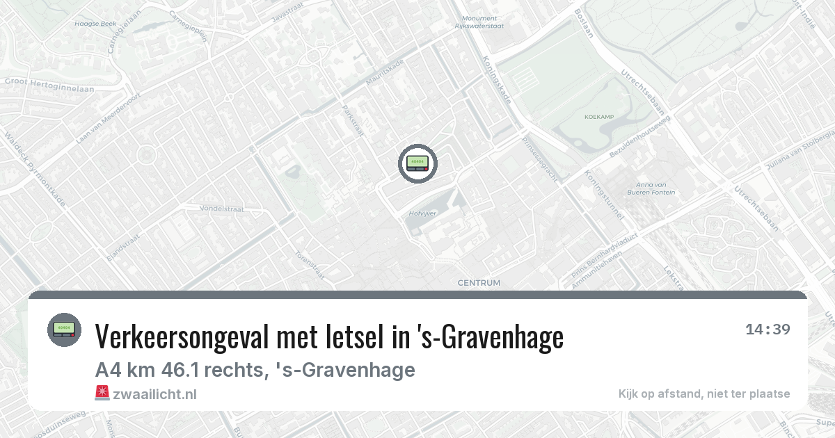 Verkeersongeval met letsel in 's-Gravenhage — 30 jan 2026
