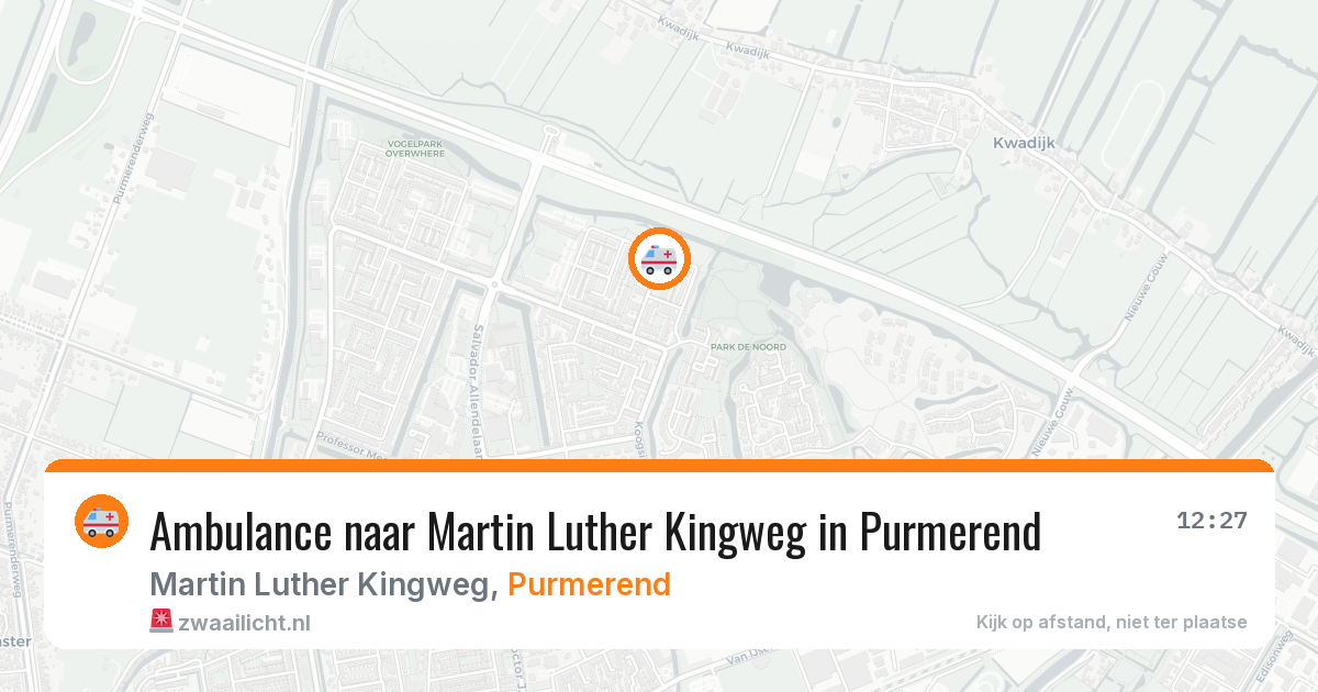 Ambulance naar Martin Luther Kingweg in Purmerend — 24 jul 2026