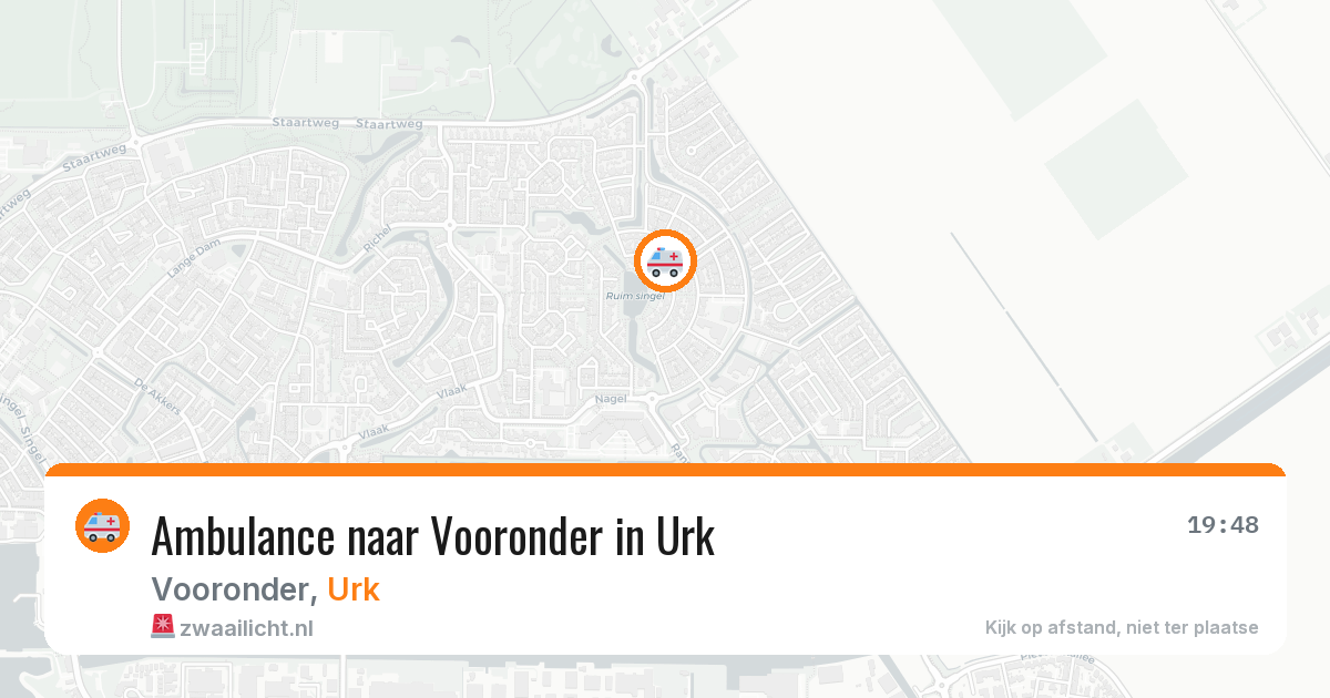 Ambulance naar Vooronder in Urk — 10 mei 2026