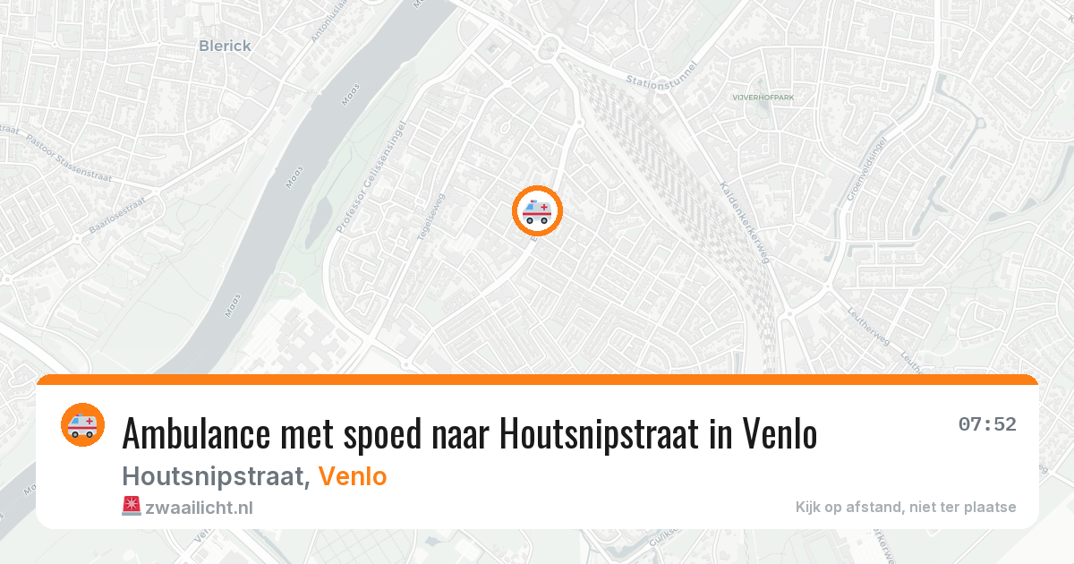 Ambulance met spoed naar Houtsnipstraat in Venlo — 22 jun 2026