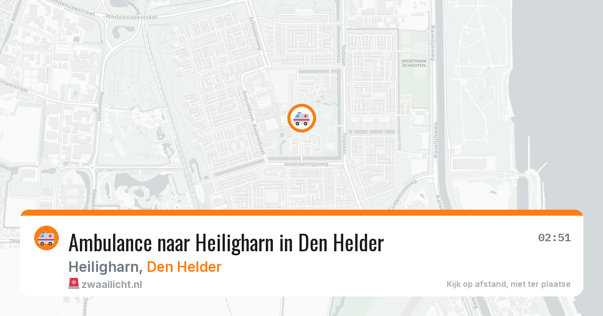 Ambulance naar Heiligharn in Den Helder — 6 apr 2026