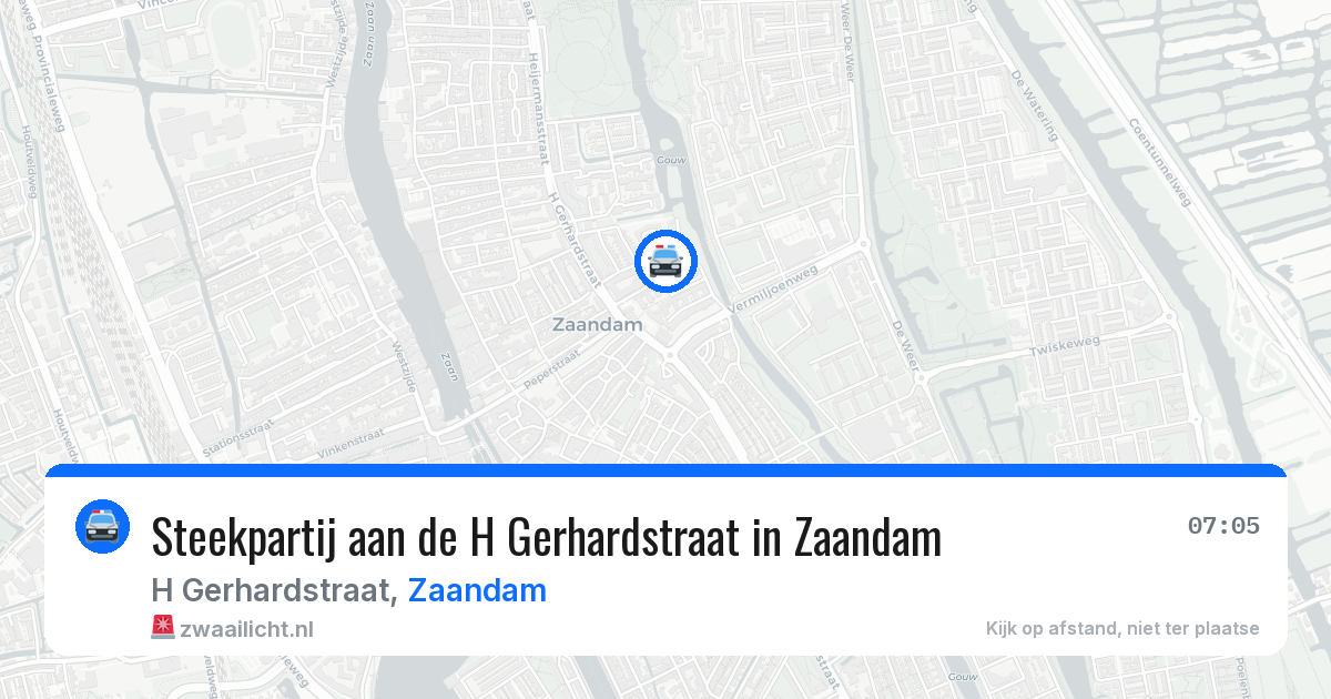 Steekpartij aan de H Gerhardstraat in Zaandam — 10 jun 2026