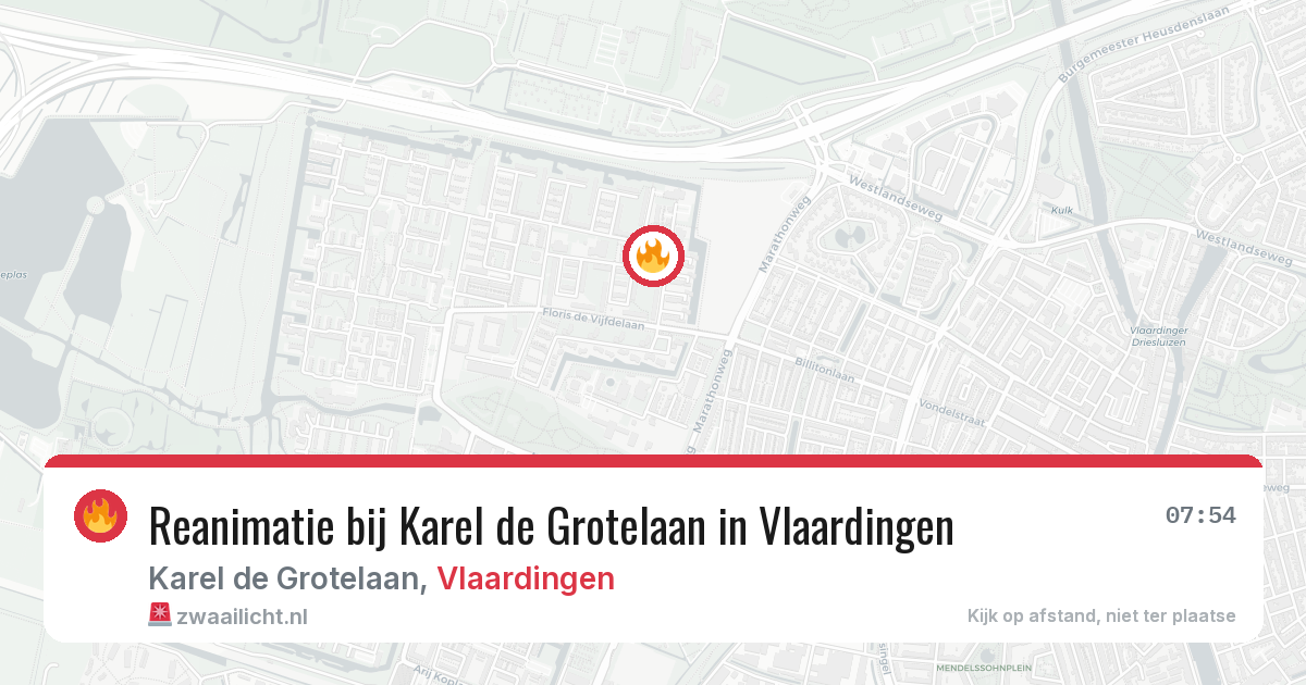 Reanimatie bij Karel de Grotelaan in Vlaardingen — 2 mrt 2026