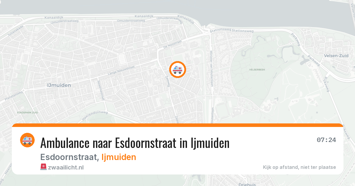 Ambulance naar Esdoornstraat in Ijmuiden — 1 jun 2026