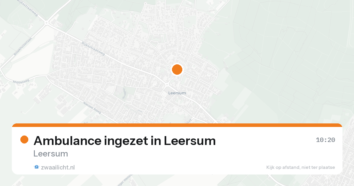 Ambulance ingezet in Leersum — 7 feb 2026