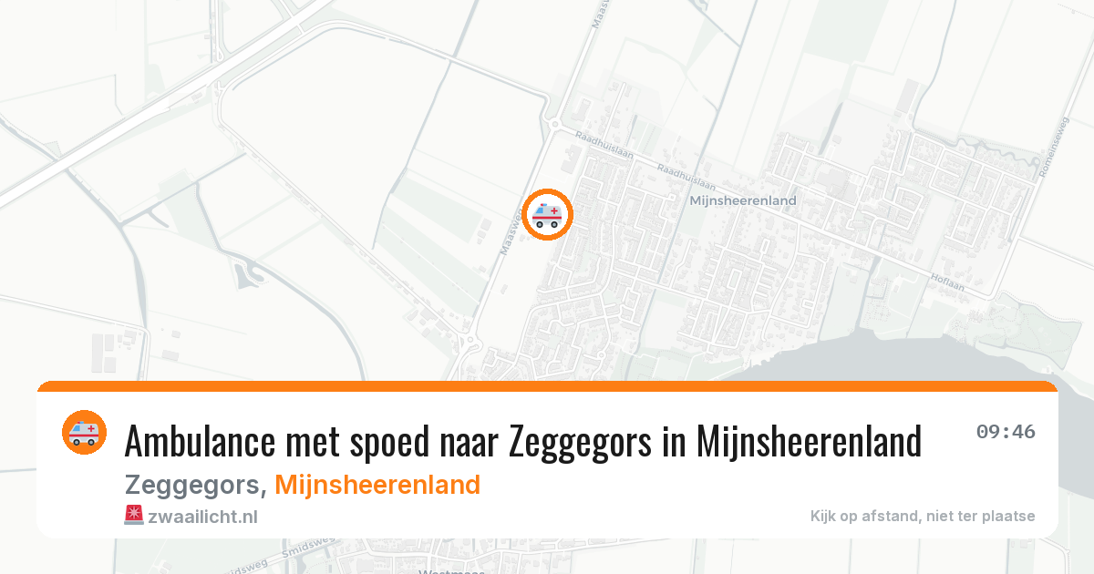 Ambulance met spoed naar Zeggegors in Mijnsheerenland — 7 mei 2026