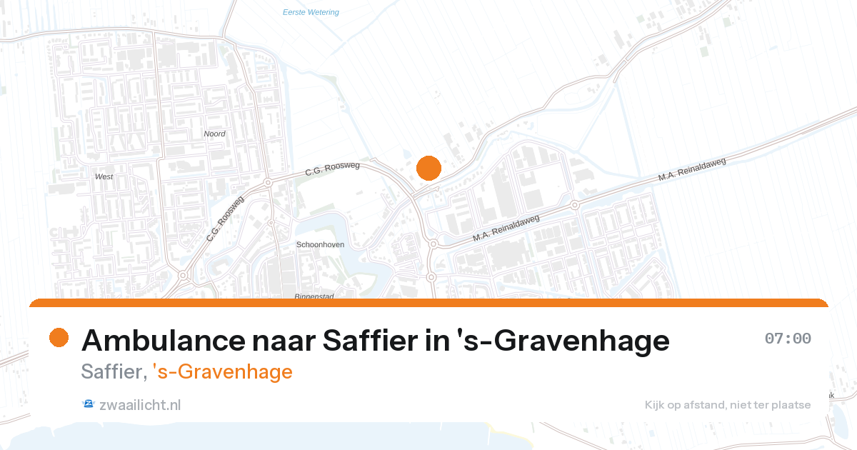 Ambulance naar Saffier in 's-Gravenhage — 27 aug 2026