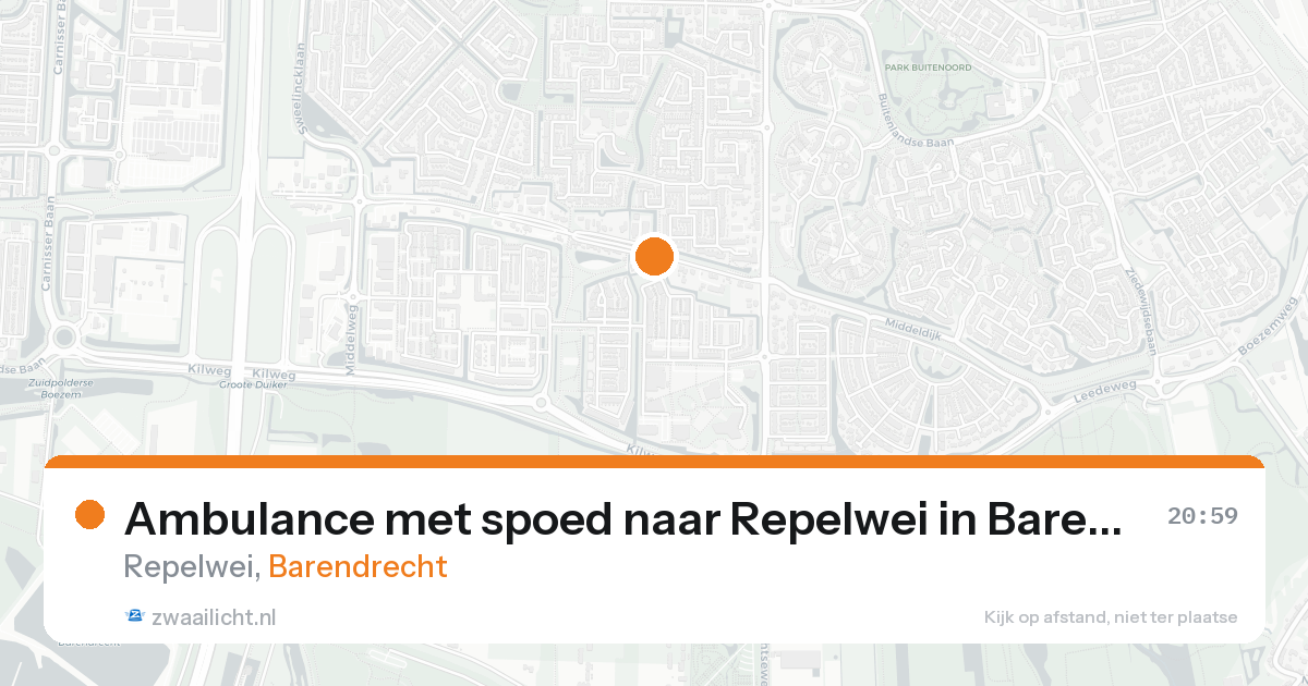 Ambulance met spoed naar Repelwei in Barendrecht — 5 jun 2026