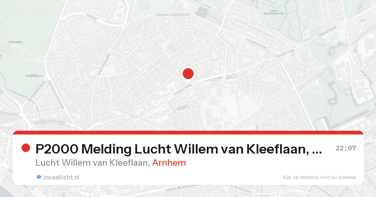 P2000 Melding Lucht Willem van Kleeflaan, Arnhem — 30 jan 2026