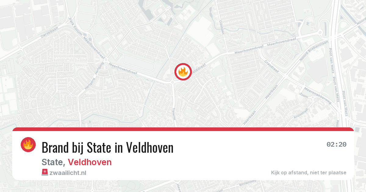 Brand bij State in Veldhoven — 28 jun 2026