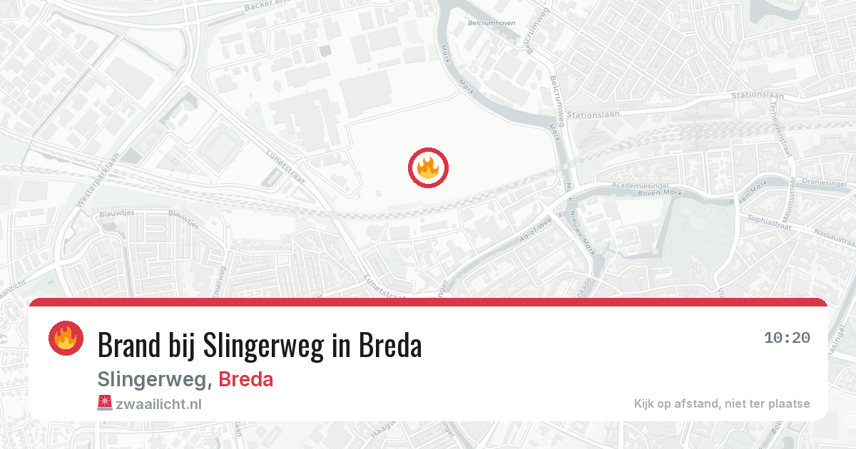 Brand bij Slingerweg in Breda — 4 apr 2026