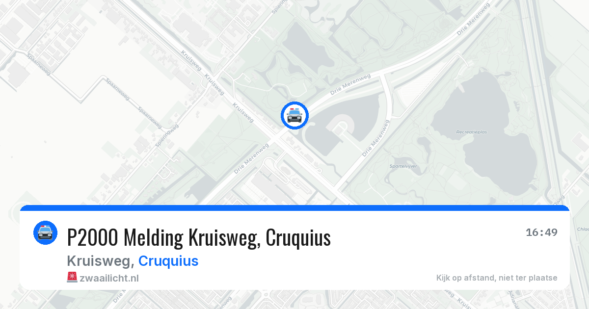 P2000 Melding Kruisweg, Cruquius — 22 mei 2026