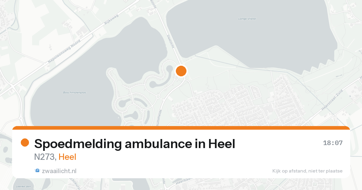 Spoedmelding ambulance in Heel — 23 aug 2026