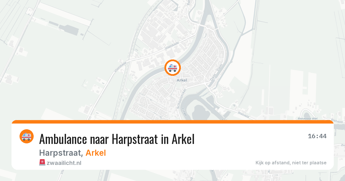 Ambulance naar Harpstraat in Arkel — 24 jun 2026