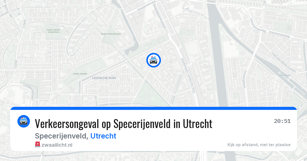 Verkeersongeval op Specerijenveld in Utrecht — 29 jun 2026