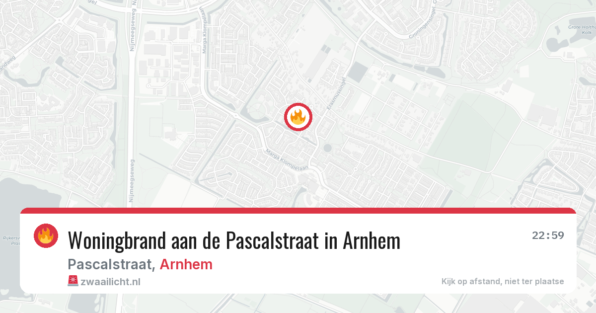 Woningbrand aan de Pascalstraat in Arnhem — 27 mei 2026