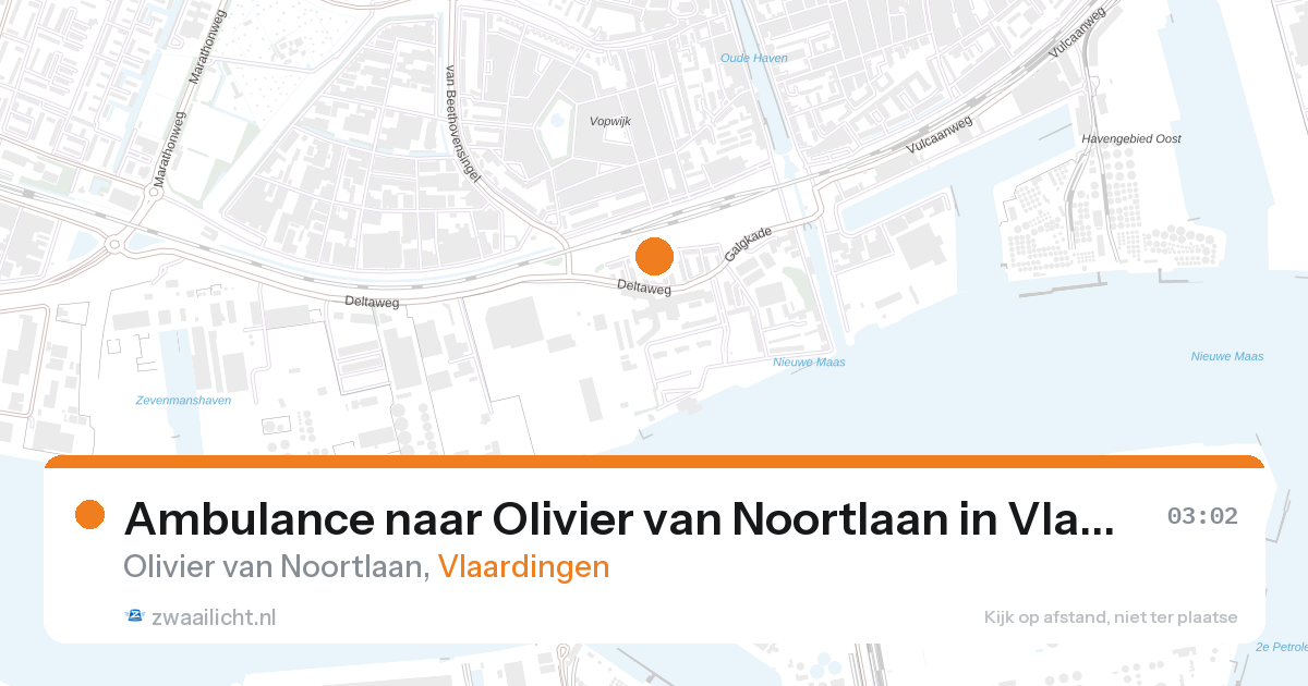 Ambulance naar Olivier van Noortlaan in Vlaardingen — 27 aug 2026
