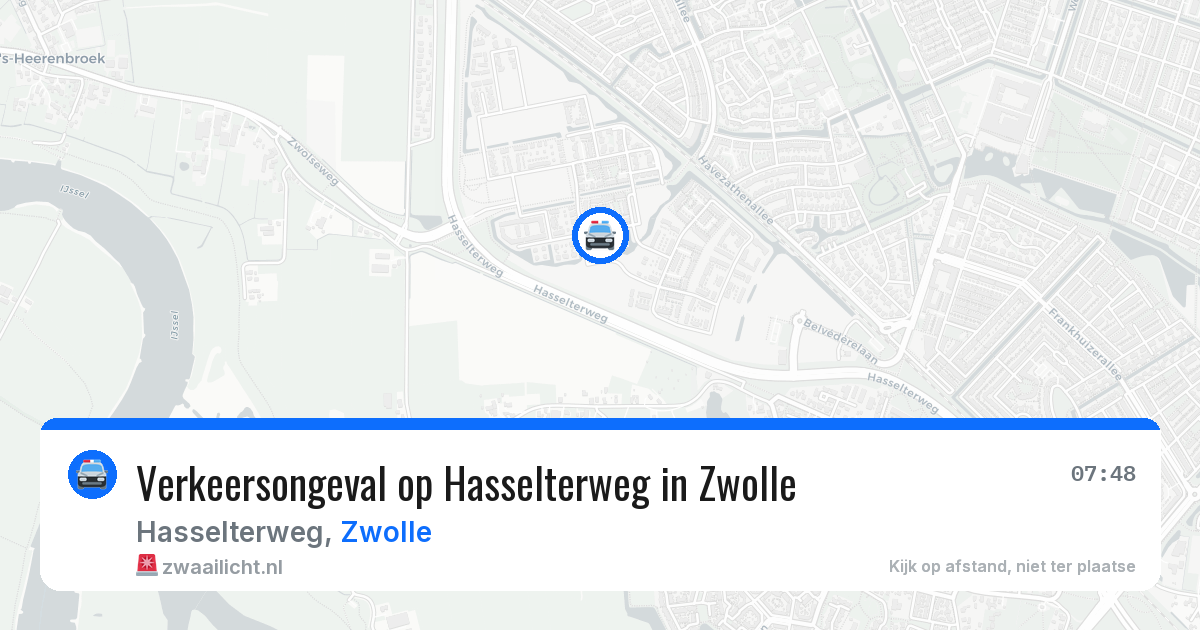 Verkeersongeval op Hasselterweg in Zwolle — 8 jun 2026