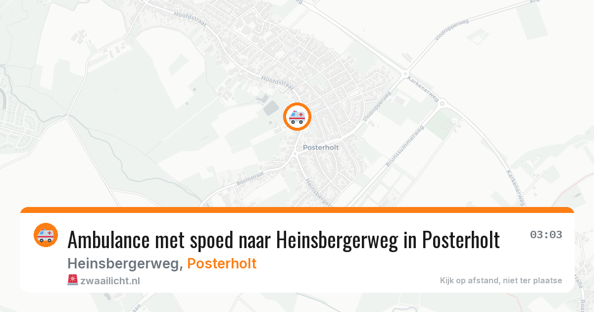 Ambulance met spoed naar Heinsbergerweg in Posterholt — 14 jun 2026