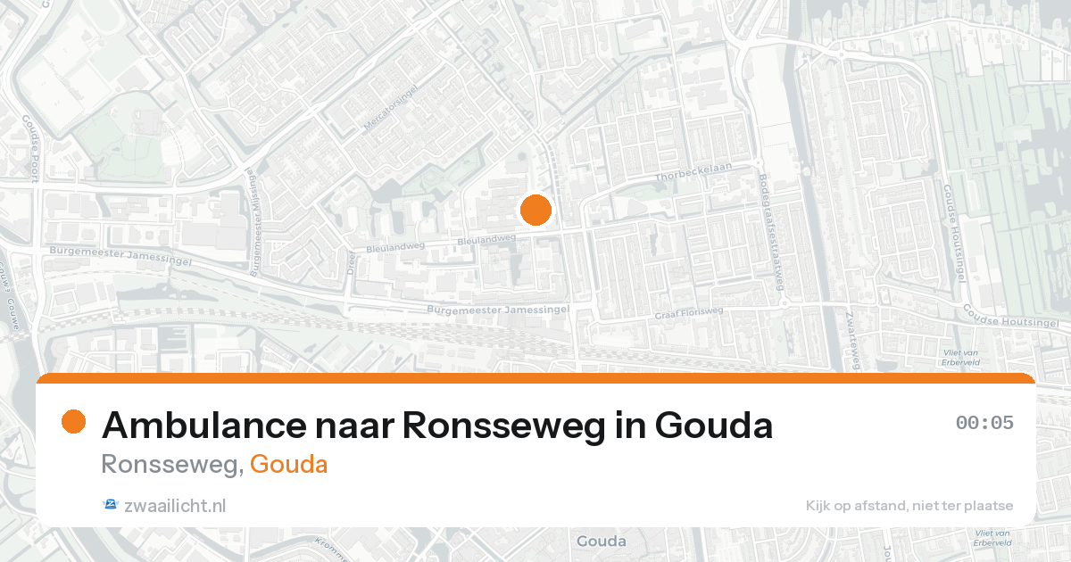 Ambulance naar Ronsseweg in Gouda — 7 feb 2026