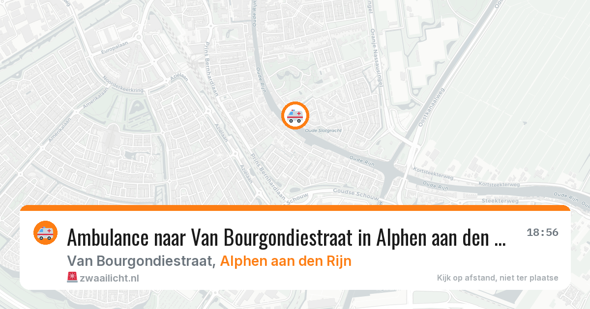 Ambulance naar Van Bourgondiestraat in Alphen aan den Rijn — 8 jul 2026