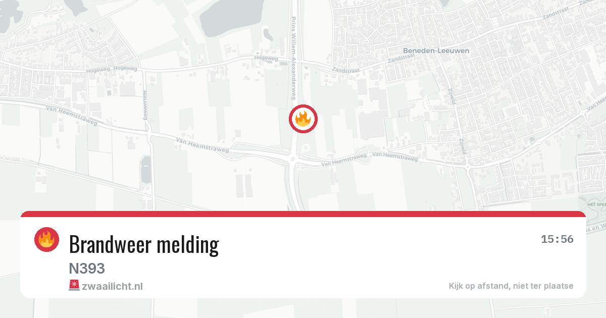 Brandweer melding — 13 mei 2026