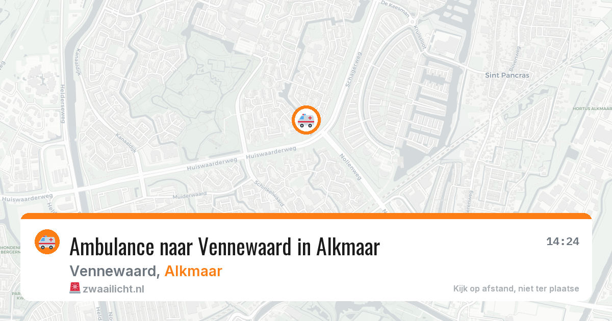 Ambulance naar Vennewaard in Alkmaar — 10 jun 2026
