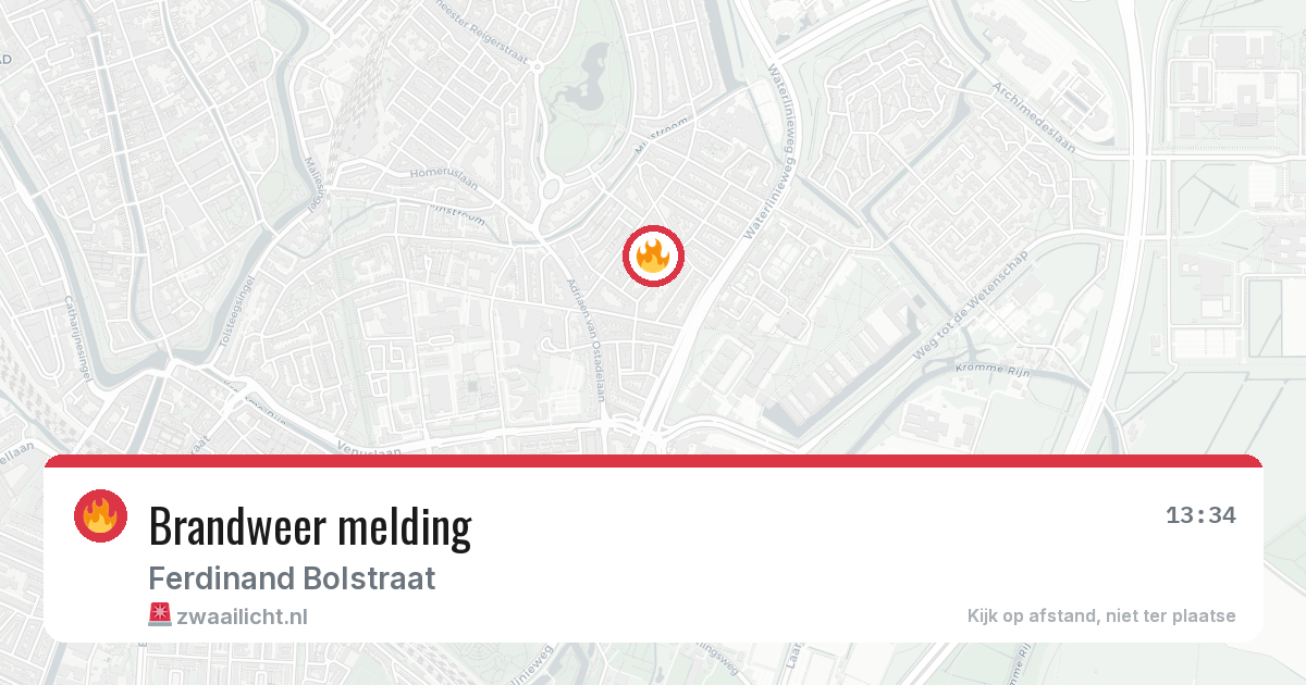 Brandweer melding — 5 jun 2026