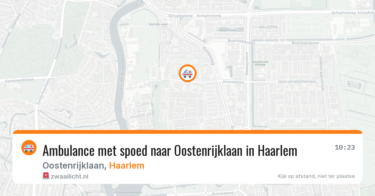 Ambulance met spoed naar Oostenrijklaan in Haarlem — 2 apr 2026