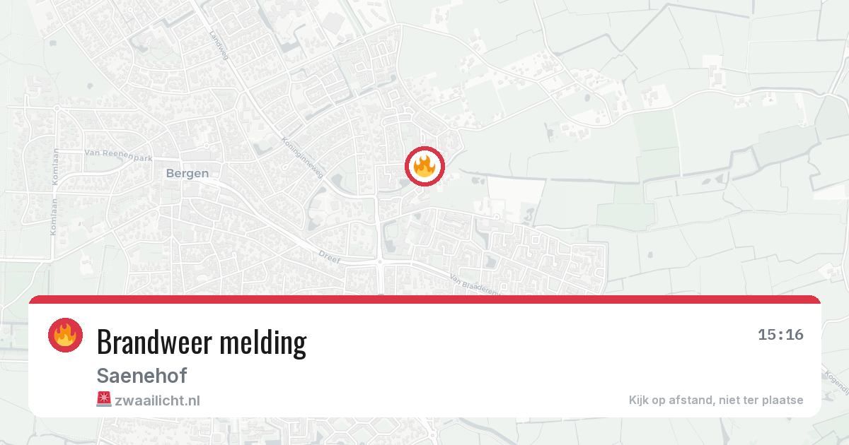 Brandweer melding — 22 jul 2026