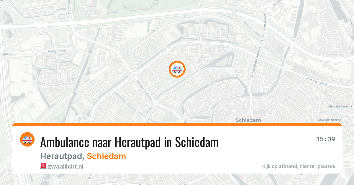Ambulance naar Herautpad in Schiedam — 12 apr 2026