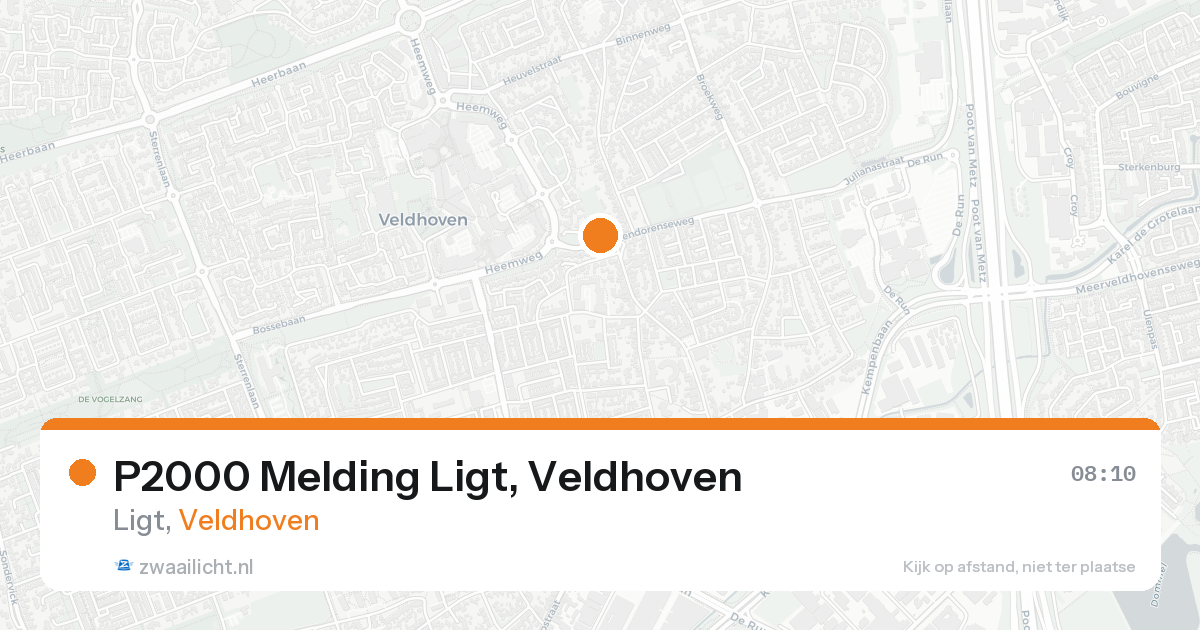 P2000 Melding Ligt, Veldhoven — 17 aug 2026
