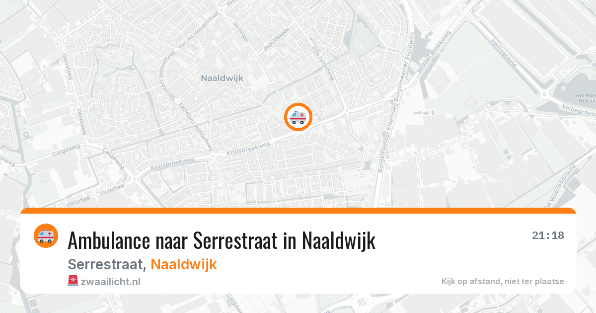 Ambulance naar Serrestraat in Naaldwijk — 3 aug 2026