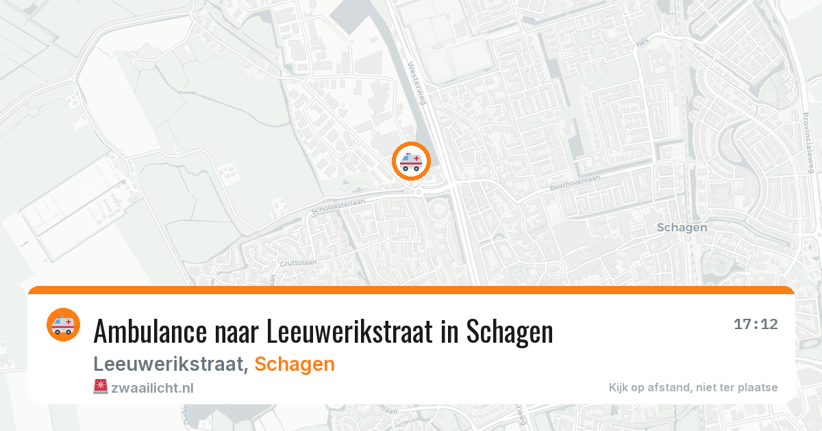 Ambulance naar Leeuwerikstraat in Schagen — 28 mrt 2026