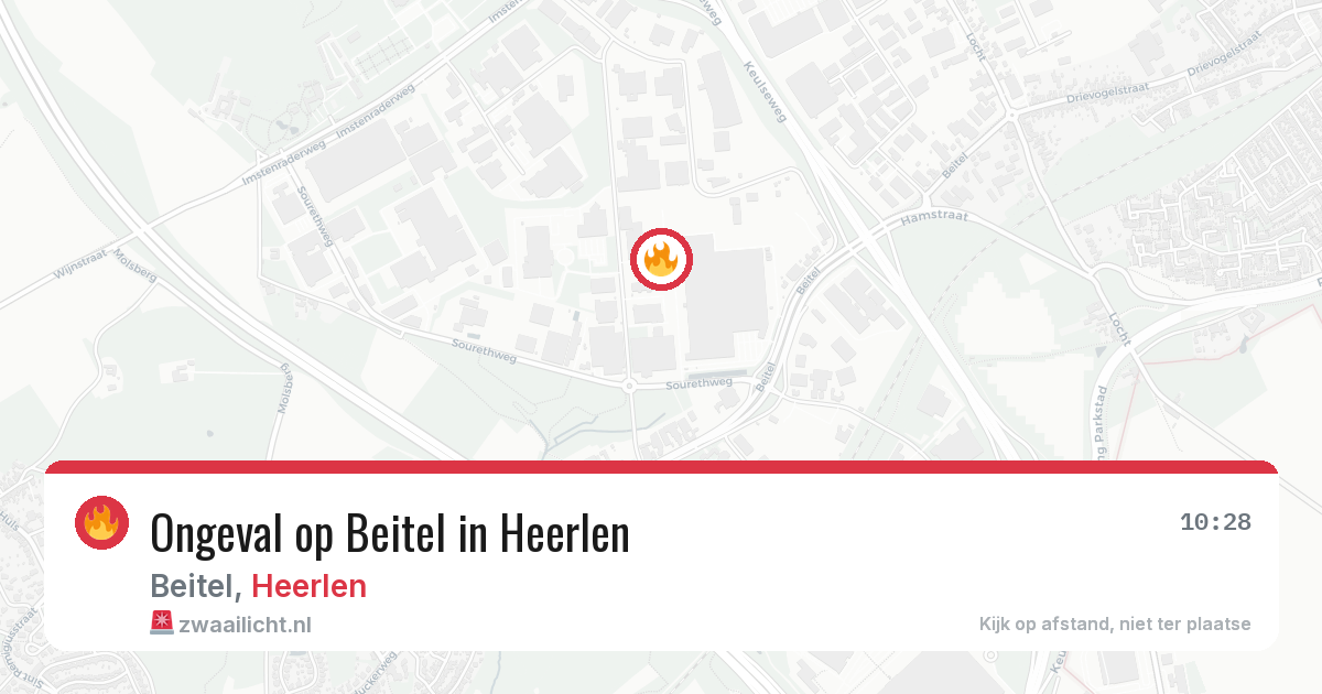 Ongeval op Beitel in Heerlen — 9 jul 2026