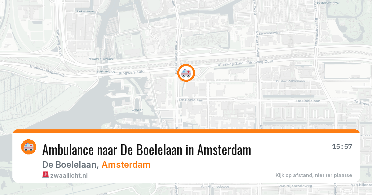 Ambulance naar De Boelelaan in Amsterdam — 16 mrt 2026