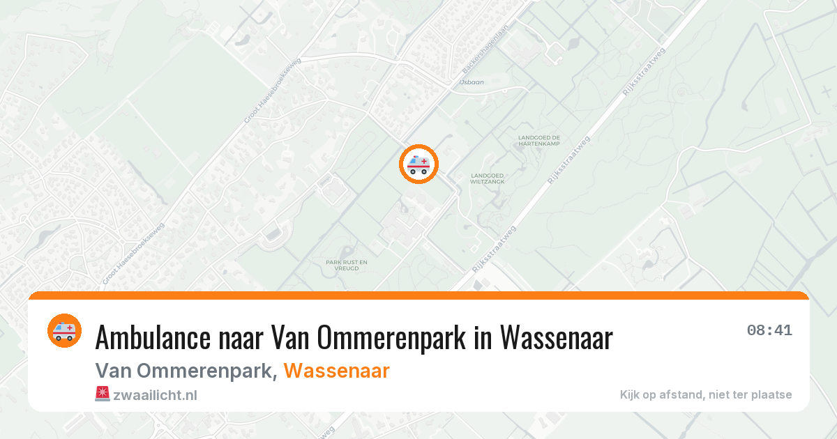 Ambulance naar Van Ommerenpark in Wassenaar — 12 aug 2026