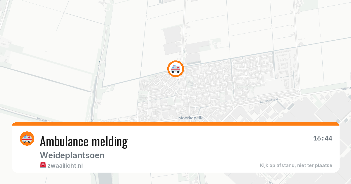 Ambulance melding — 16 jun 2026
