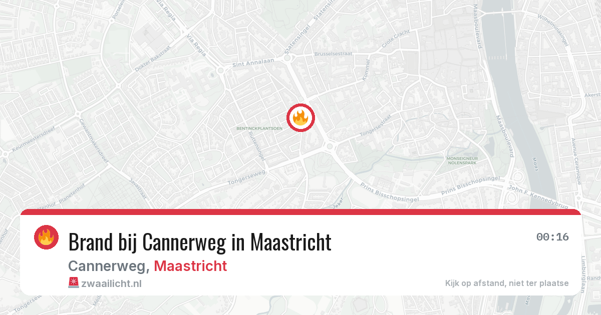 Brand bij Cannerweg in Maastricht — 18 jun 2026