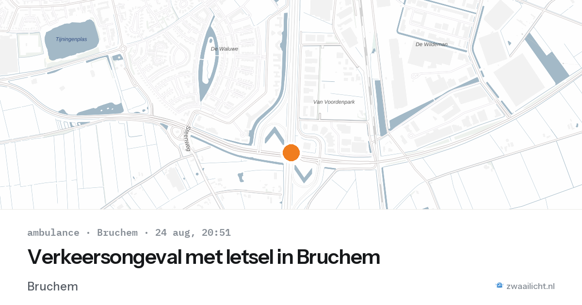 Verkeersongeval met letsel in Bruchem — 24 aug 2026