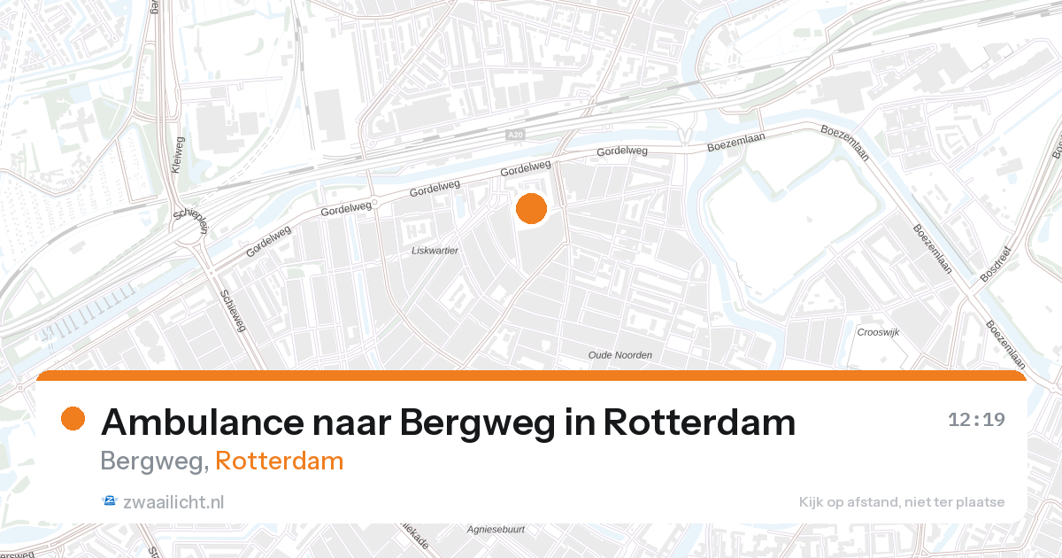 Ambulance naar Bergweg in Rotterdam — 28 aug 2026