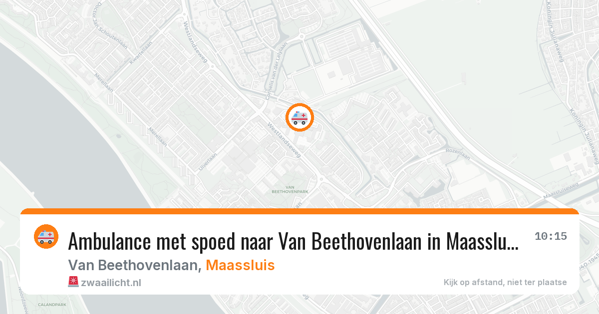 Ambulance met spoed naar Van Beethovenlaan in Maassluis — 3 jun 2026
