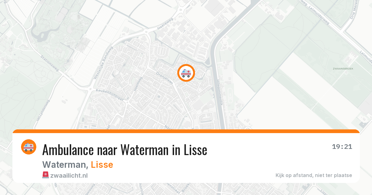 Ambulance naar Waterman in Lisse — 25 jul 2026