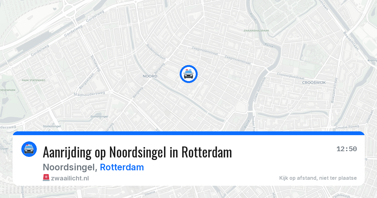 Aanrijding op Noordsingel in Rotterdam — 4 jun 2026