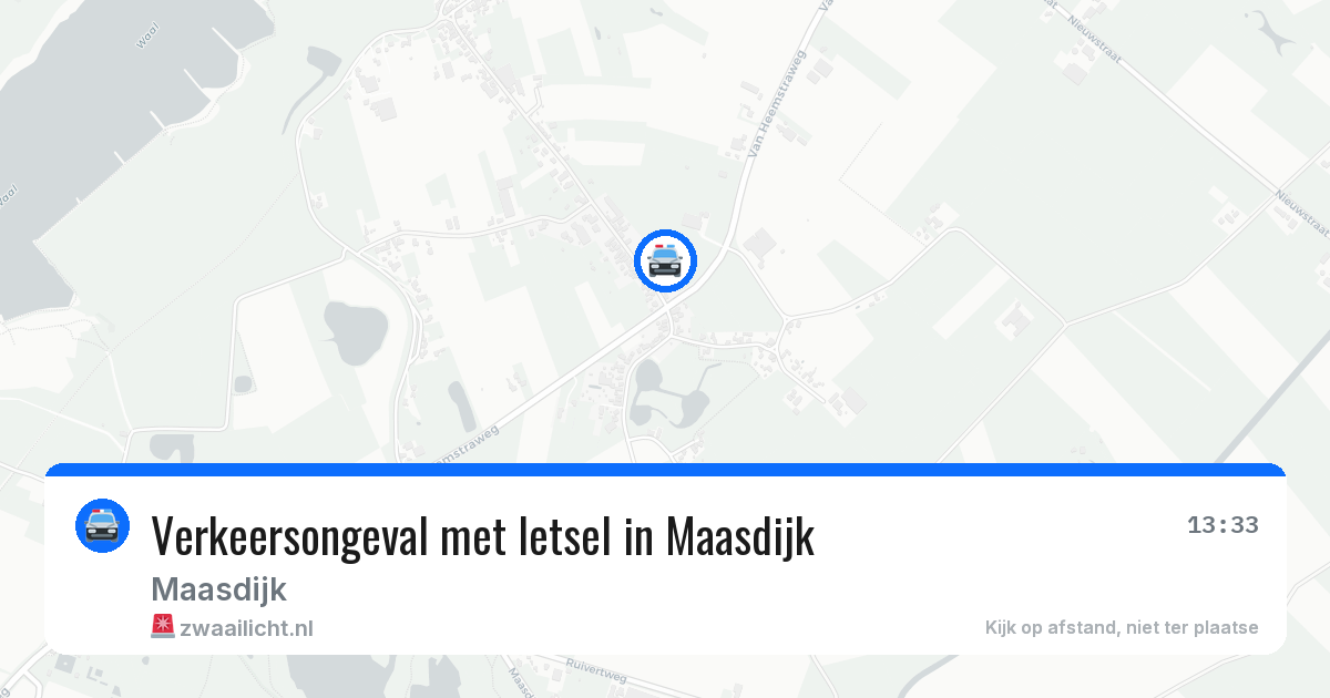 Verkeersongeval met letsel in Maasdijk — 18 jan 2026